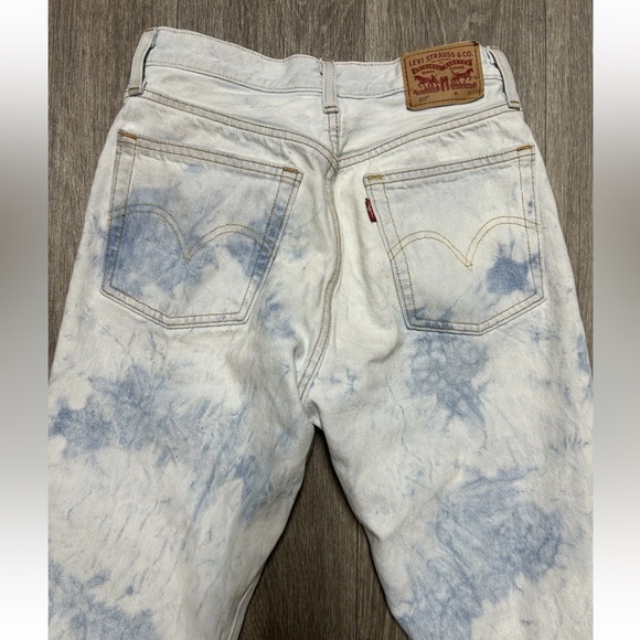 Levi’s 501 Original Jeans W25 L26 Tie Dye Button Fly Women’s - Picture 7 of 16